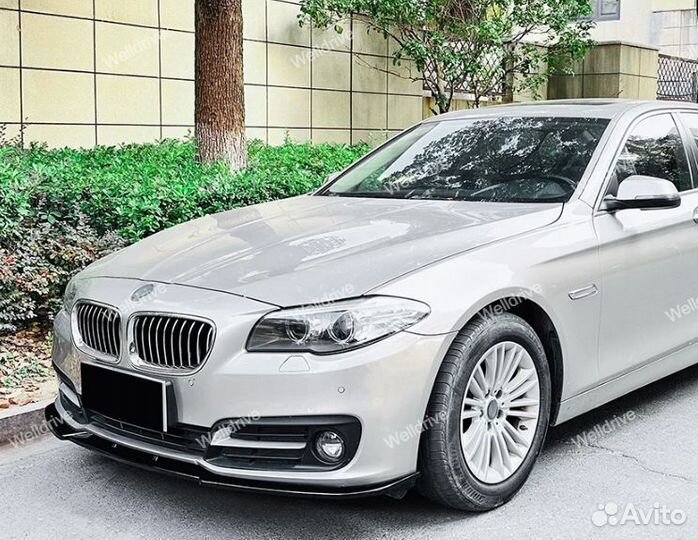 Сплиттер BMW 5 F10 LCI без М пакета глянец