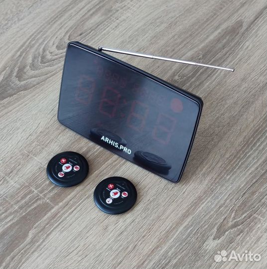 Табло отображения вызова на русском, кнопка вызова