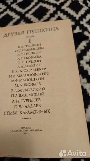 Друзья Пушкина. Переписка. В 2-х томах 1984 г