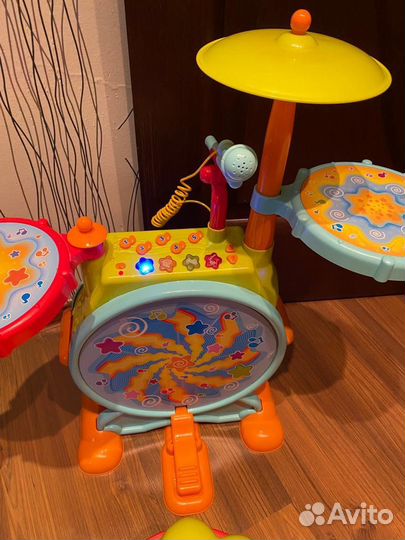 Игровая барабанная установка со звуком kari