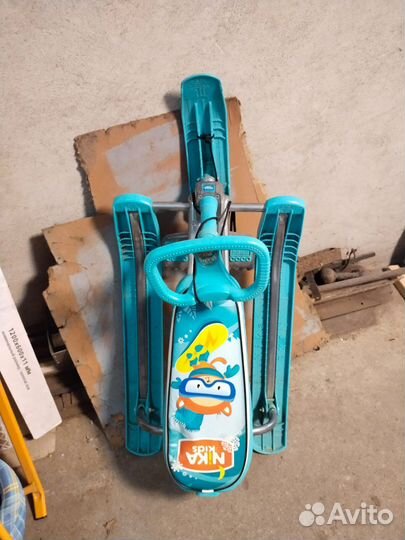 Детские санки с рулем