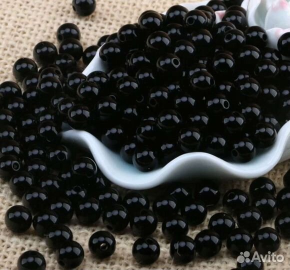 Акриловые бусины круглые
