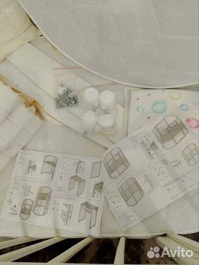 Детская кроватка трансформер 6в 1 с 0 до 6 лет