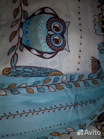 Комплект постельное о белья 1.5 совы