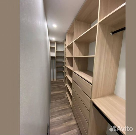 Гардеробная на заказ с гарантией 12 месяцев