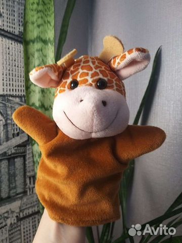 Игрушка Кукла на руку жираф