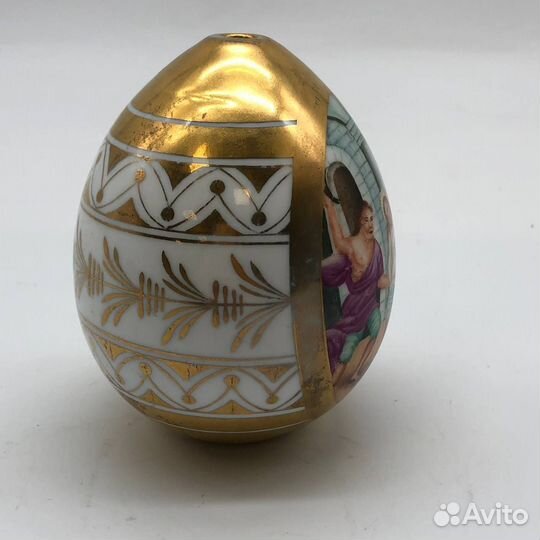 Фарфоровое яйцо с библейским сюжетом, 19 век