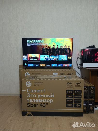 Телевизоры SMART TV, 4K (новые, гарантия)