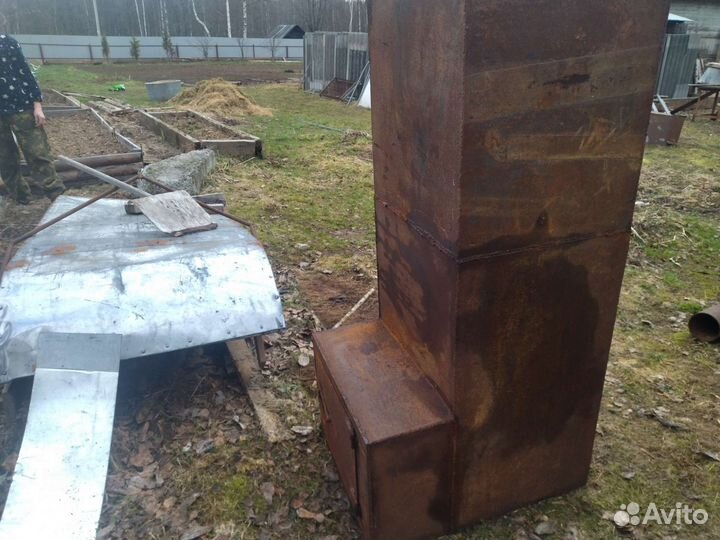 Печь для бани с баком