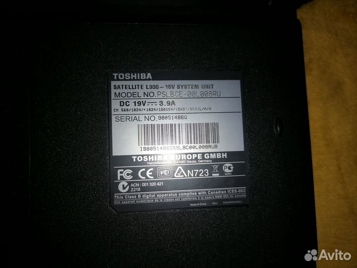 Ноутбук на запчасти