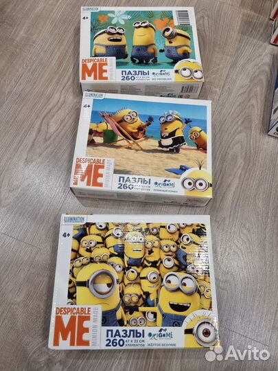 Пазлы Minions 260, 500 и super 3D