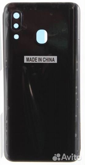 Задняя крышка для Samsung A405F (A40) Черная (Со с