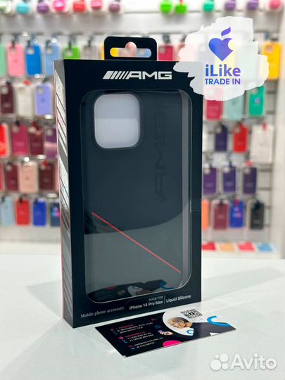 Чехол AMG для iPhone 14 Pro Max Black (1738)