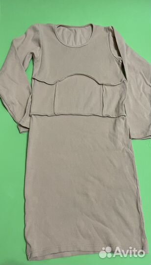 Платье с имитацией корсета