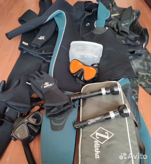 Снаряжение для подводной охоты гидрокостюм