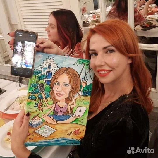 Шарж, портрет на заказ по фото