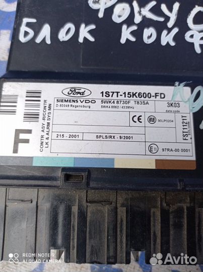 Блок комфорта Ford Focus 1 седан 2004