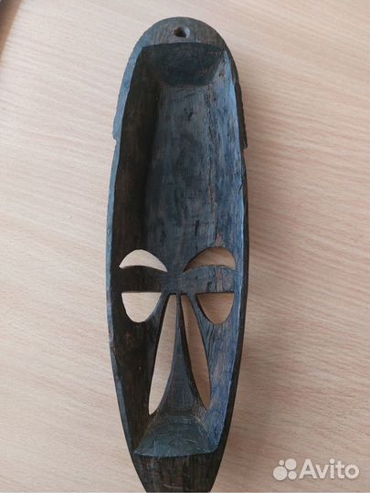 Маска из массива чёрного эбенового дерева