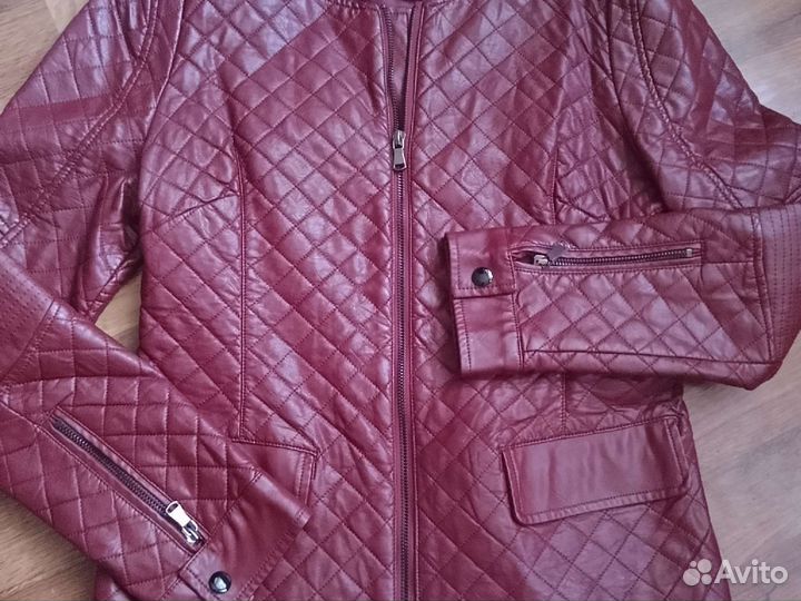 Куртка кожаная Новая женская 46 размер