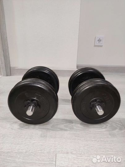 Гантели разборные обрезиненные