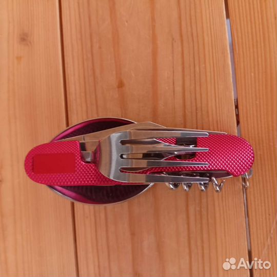 Набор походный 7 в 1 ложка+нож и т.д