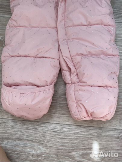 Джинсовый комбинезон для девочки 74