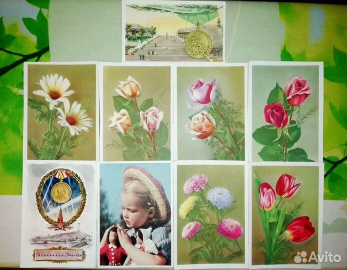 Почтовые открытки 40х годов