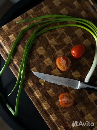 Торцевая разделочная доска из твёрдых пород дерева