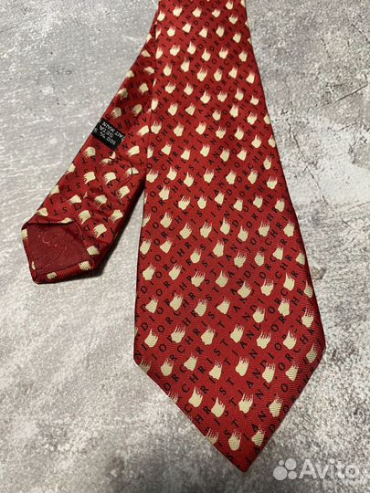 Christian dior vintage silk tie галстук шелковый