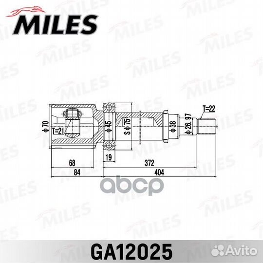 ШРУС ford fiesta/fusion (CBK) 2001-2008 внутр