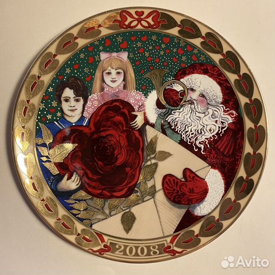 Royal Copenhagen. Тарелка декоративная рождественс