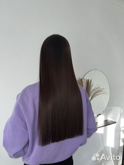 Кератиновое выпрямление волос