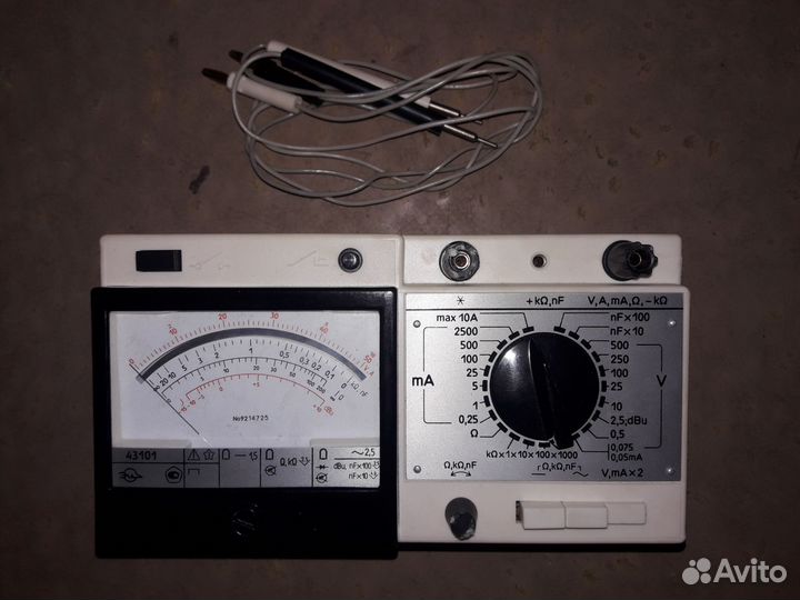 Тестер мультиметр СССР Ц43101