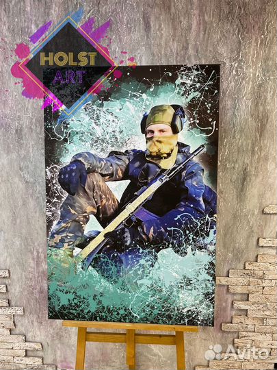 Портрет на холсте по фото