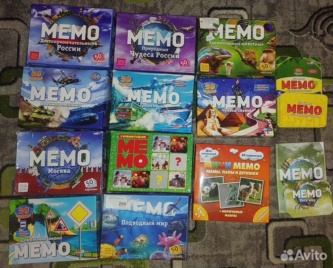 Игра Мемо карточки