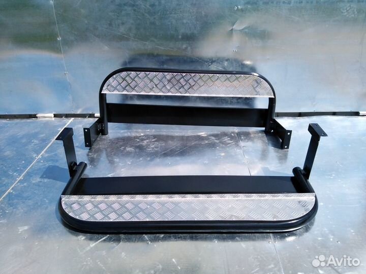 Подножки УАЗ 469 Хантер алюм. нак с защ. бензобака