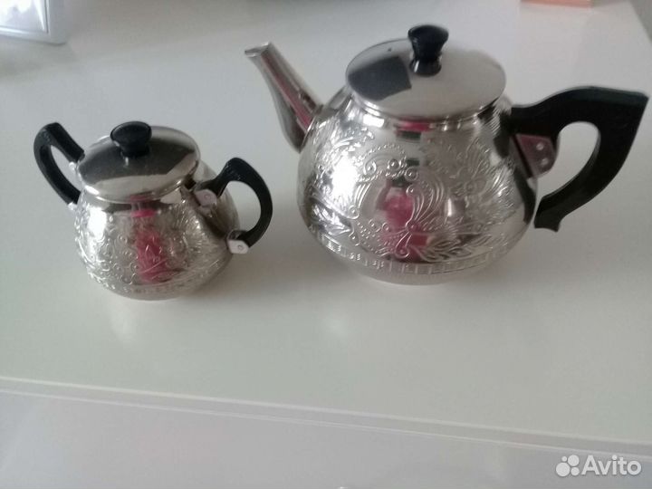 Заварочный чайник и сахарница СССР. Чайник на 1 л