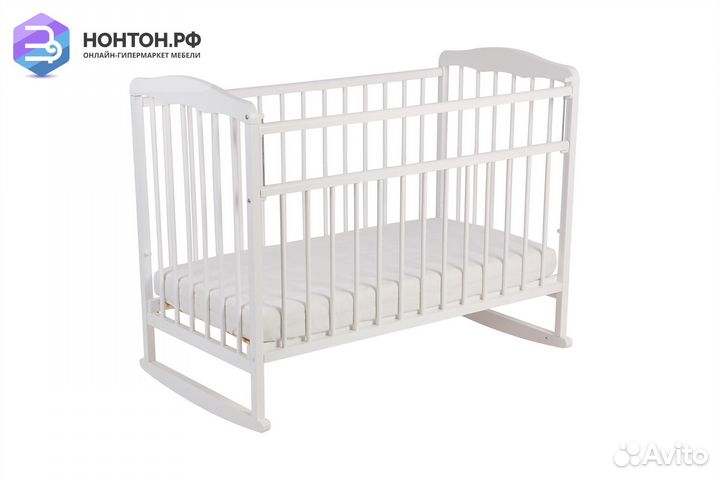 Кроватка детская Алиса белая