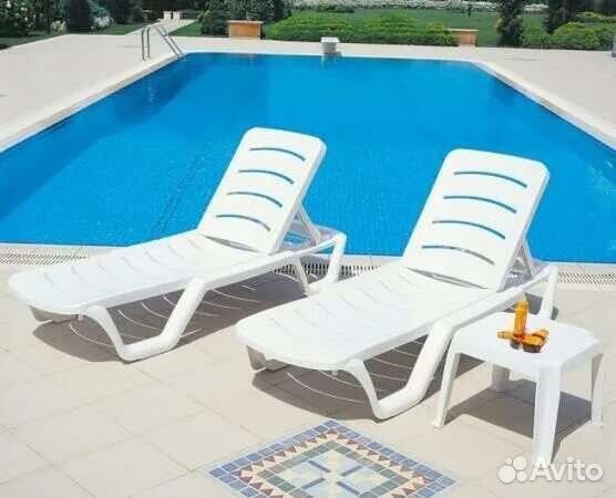 Шезлонг пластиковый (лежак) 250кг