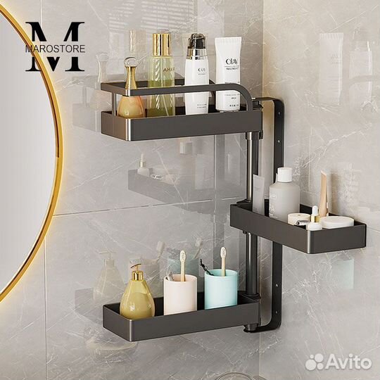 Угловая полка для ванной