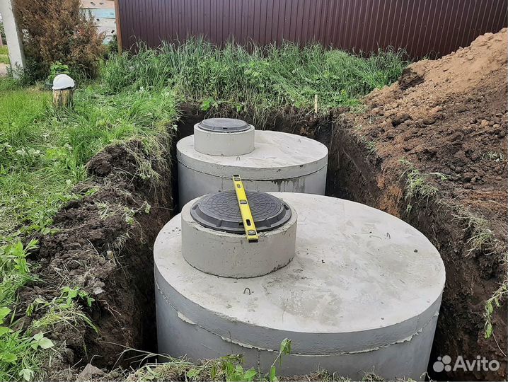 Септик из бетонных колец