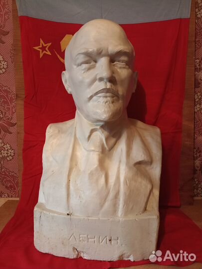 Бюст ленина большой гипс