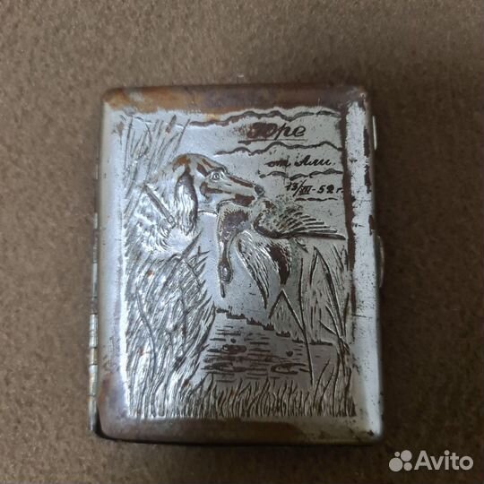 Портсигар серебряный СССР