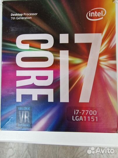 Процессор intel core i7 7700, матплата, память