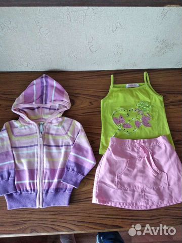 Одежда на девочку р.86 (пакетом)