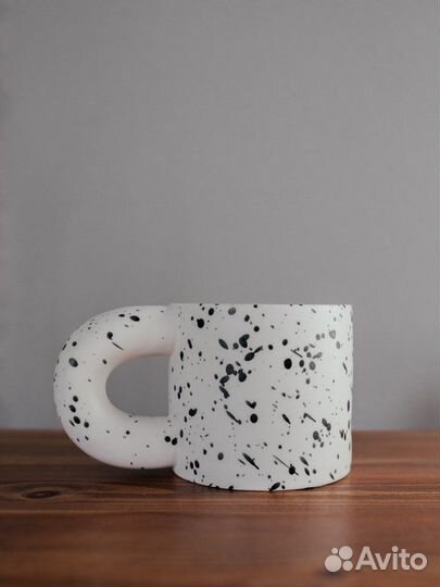 Кружка керамическая в крапинку