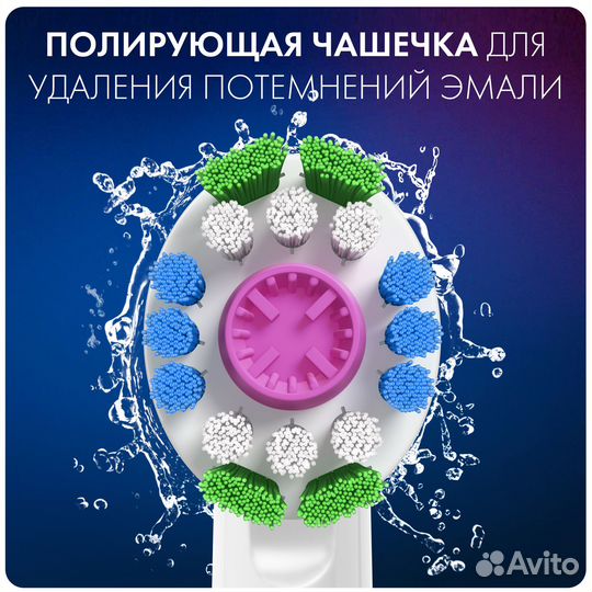 Оригинальные насадки Oral-B 3D White, 2шт