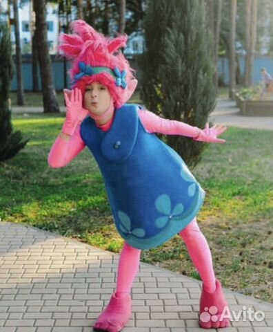 Костюм Розочки тролли взрослый