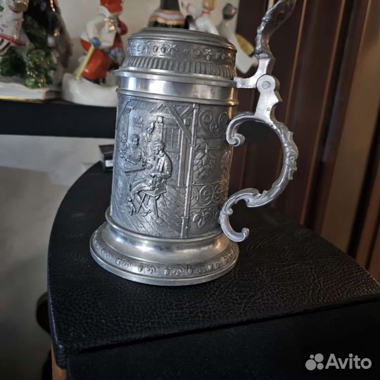 Кружка пивная олово Германия