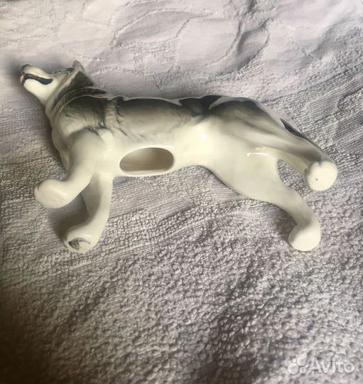 Хаски фигурка фарфор